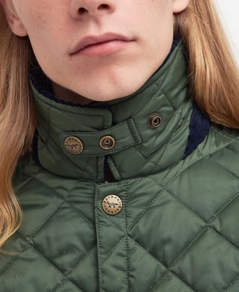 Chaqueta Acolchada Barbour x Maison Kitsuné Kenning Mujer Verdes Mexico | B5H46786