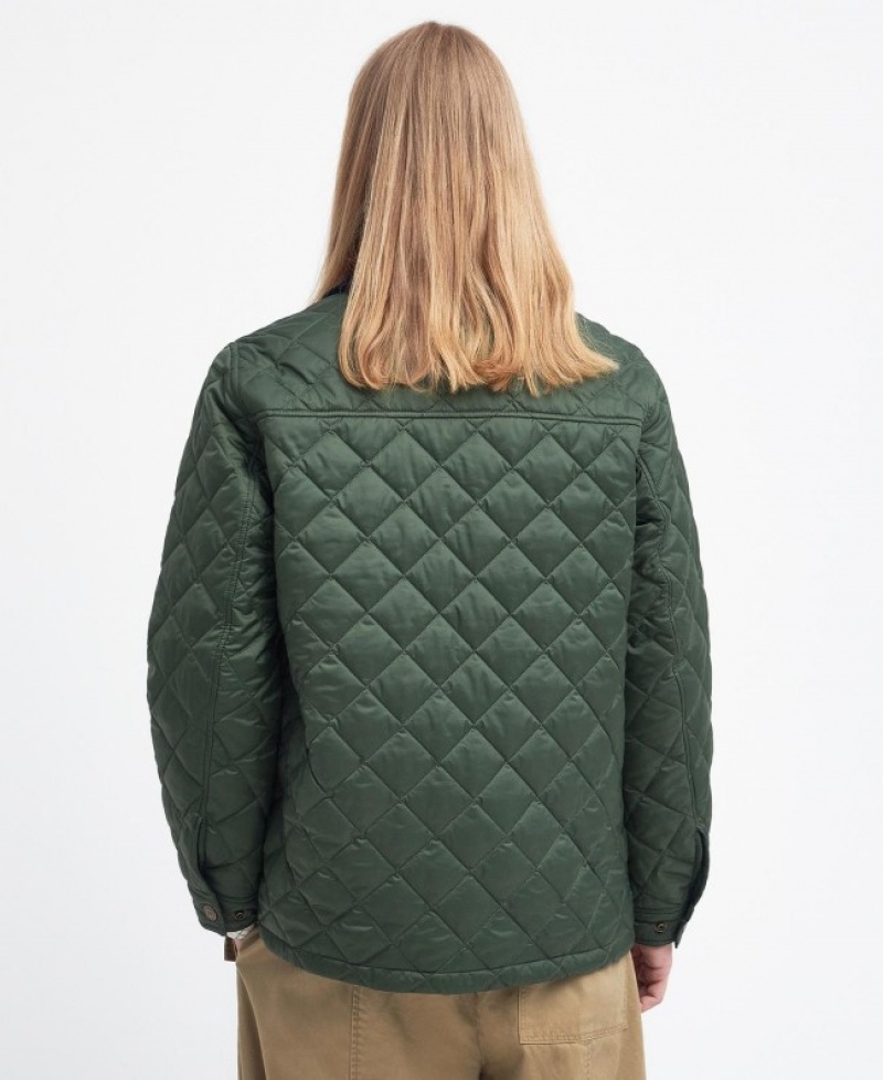 Chaqueta Acolchada Barbour x Maison Kitsuné Kenning Mujer Verdes Mexico | B5H46786