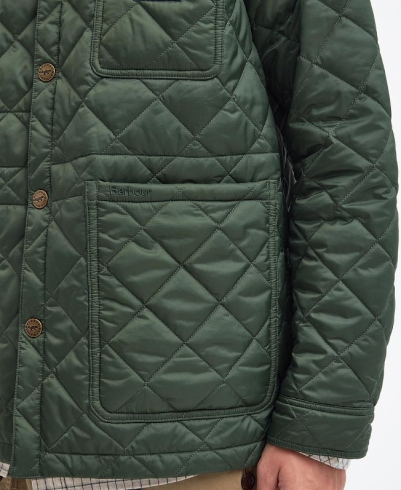 Chaqueta Acolchada Barbour x Maison Kitsuné Kenning Mujer Verdes Mexico | B5H46786