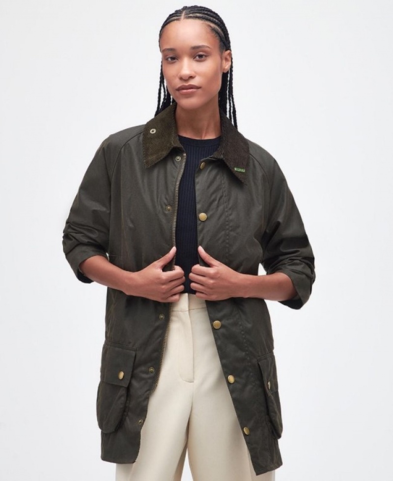 Chaqueta Encerada Barbour 40th Anniversary Beaufort Mujer Verdes Mexico | Q0W79698