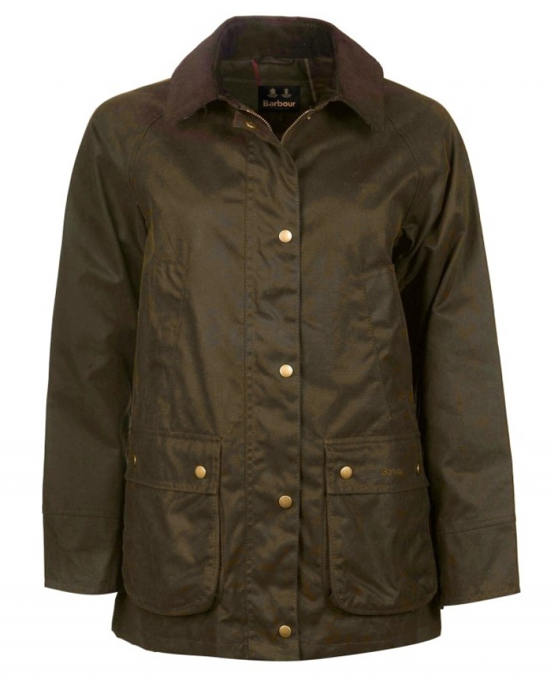 Chaqueta Encerada Barbour Acorn Algodon Mujer Verdes Mexico | O6P46745