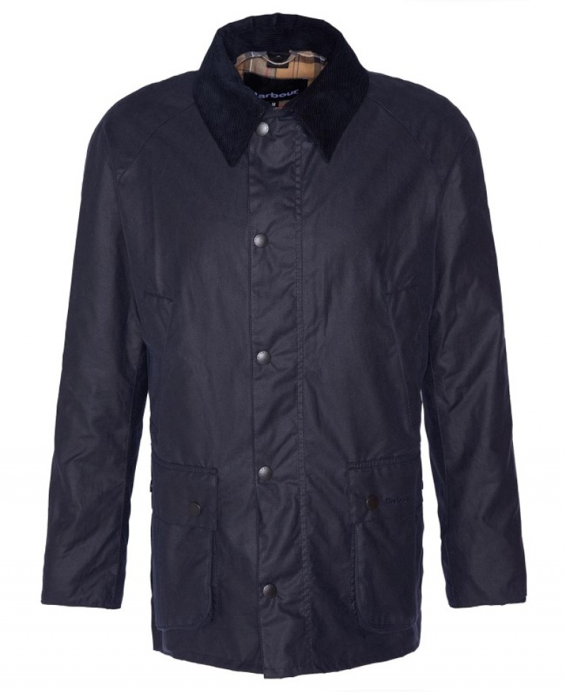 Chaqueta Encerada Barbour Ashby Hombre Azul Marino Mexico | T2N47368