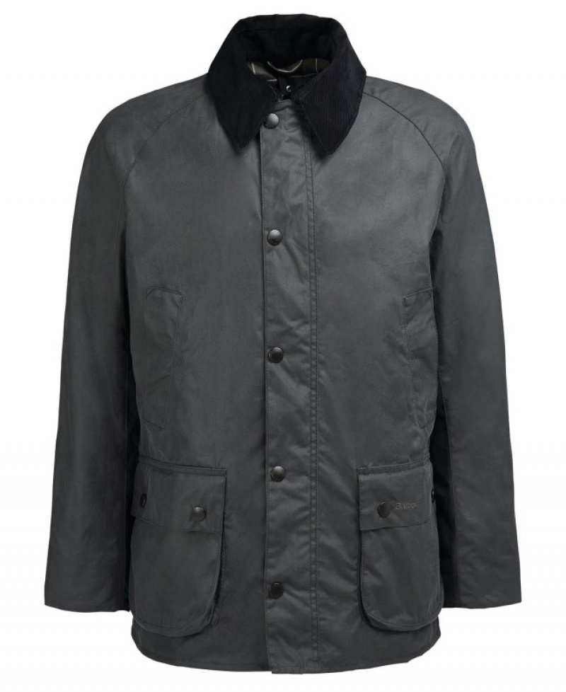 Chaqueta Encerada Barbour Ashby Hombre Grises Mexico | R2Q68599