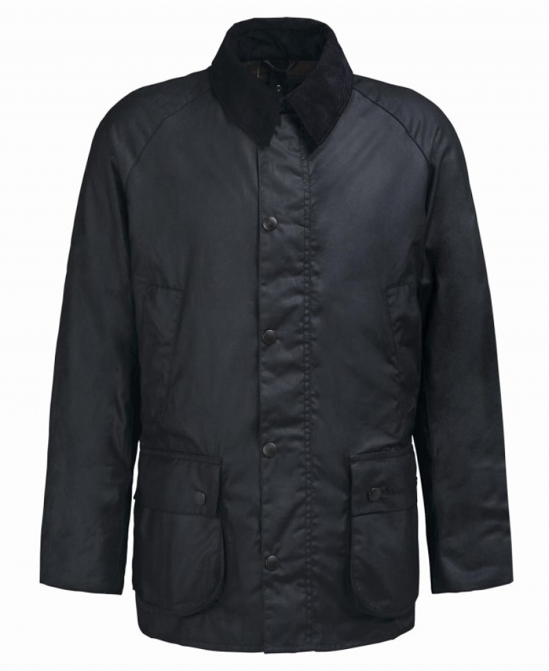 Chaqueta Encerada Barbour Ashby Hombre Negros Mexico | L1F32200