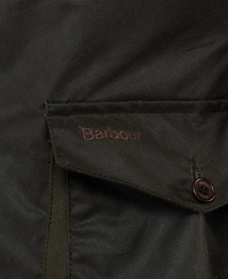 Chaqueta Encerada Barbour Beacon Sports Hombre Verde Oliva Mexico | A7C62704