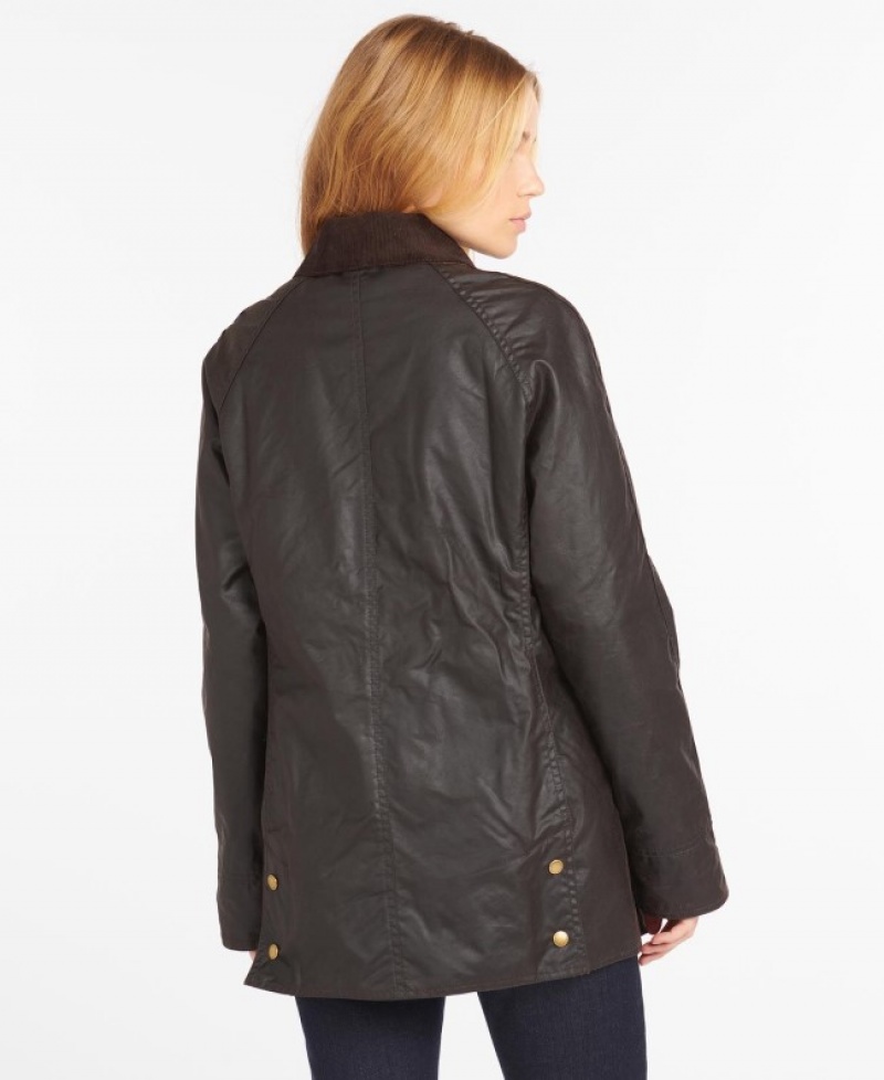 Chaqueta Encerada Barbour Beadnell Mujer Marrom Mexico | R7K55809