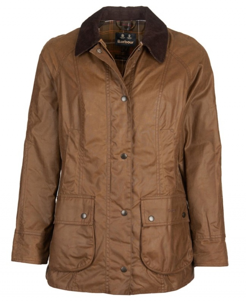 Chaqueta Encerada Barbour Beadnell Mujer Marrom Mexico | F8T22253