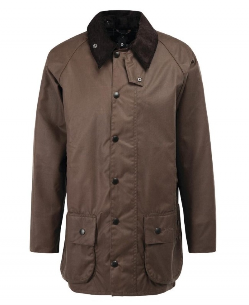 Chaqueta Encerada Barbour Beaufort Hombre Marrom Oscuro Mexico | J2Q59678