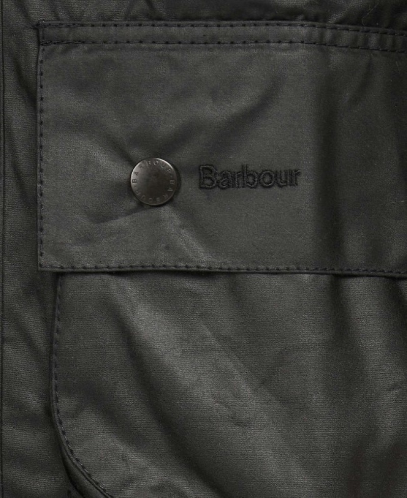 Chaqueta Encerada Barbour Beaufort Hombre Negros Mexico | A4T92512