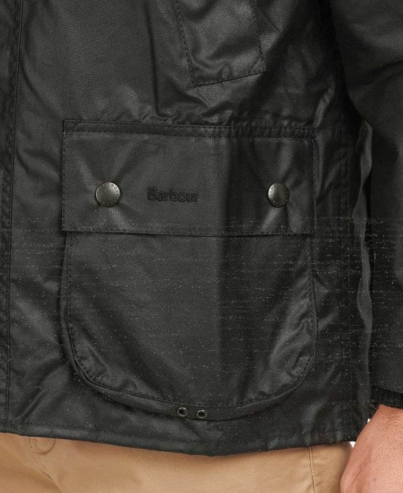 Chaqueta Encerada Barbour Bedale Hombre Negros Mexico | G3G25048