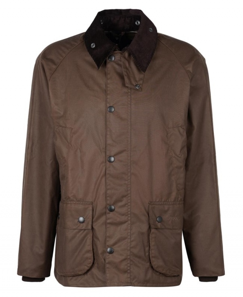 Chaqueta Encerada Barbour Bedale Hombre Marrom Oscuro Mexico | E2S77144