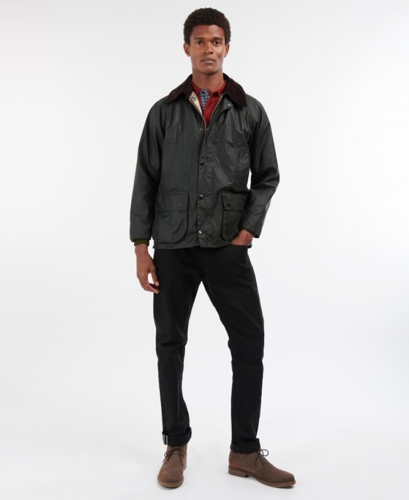 Chaqueta Encerada Barbour Bedale Hombre Negros Mexico | M6R60384