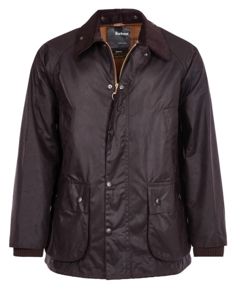 Chaqueta Encerada Barbour Bedale Hombre Chocolate Mexico | Z9O50019