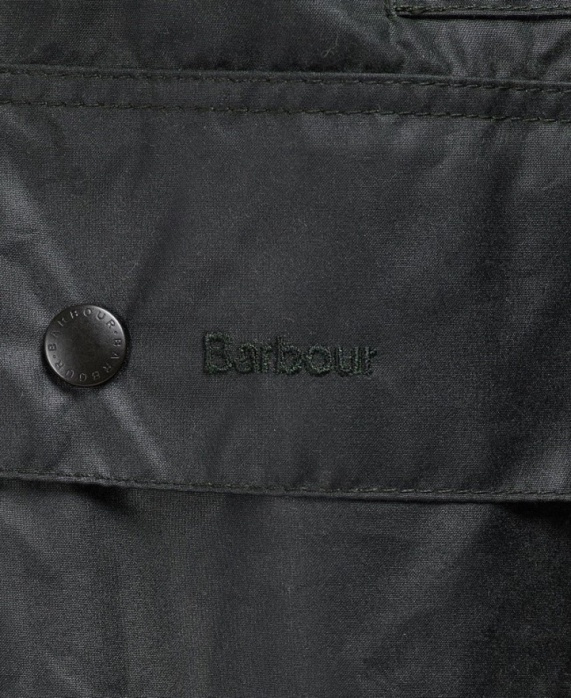 Chaqueta Encerada Barbour Border Hombre Negros Mexico | S4U01585