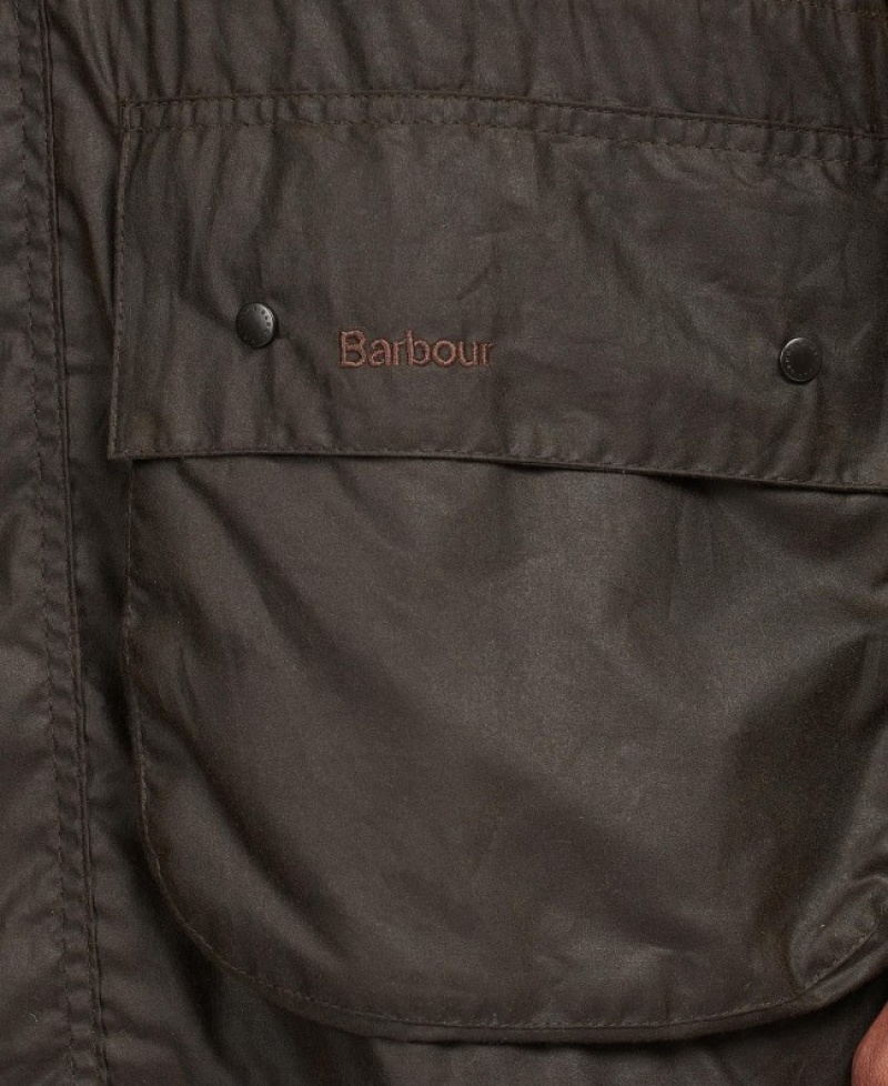 Chaqueta Encerada Barbour Classic Durham Hombre Verde Oliva Mexico | D9V64400