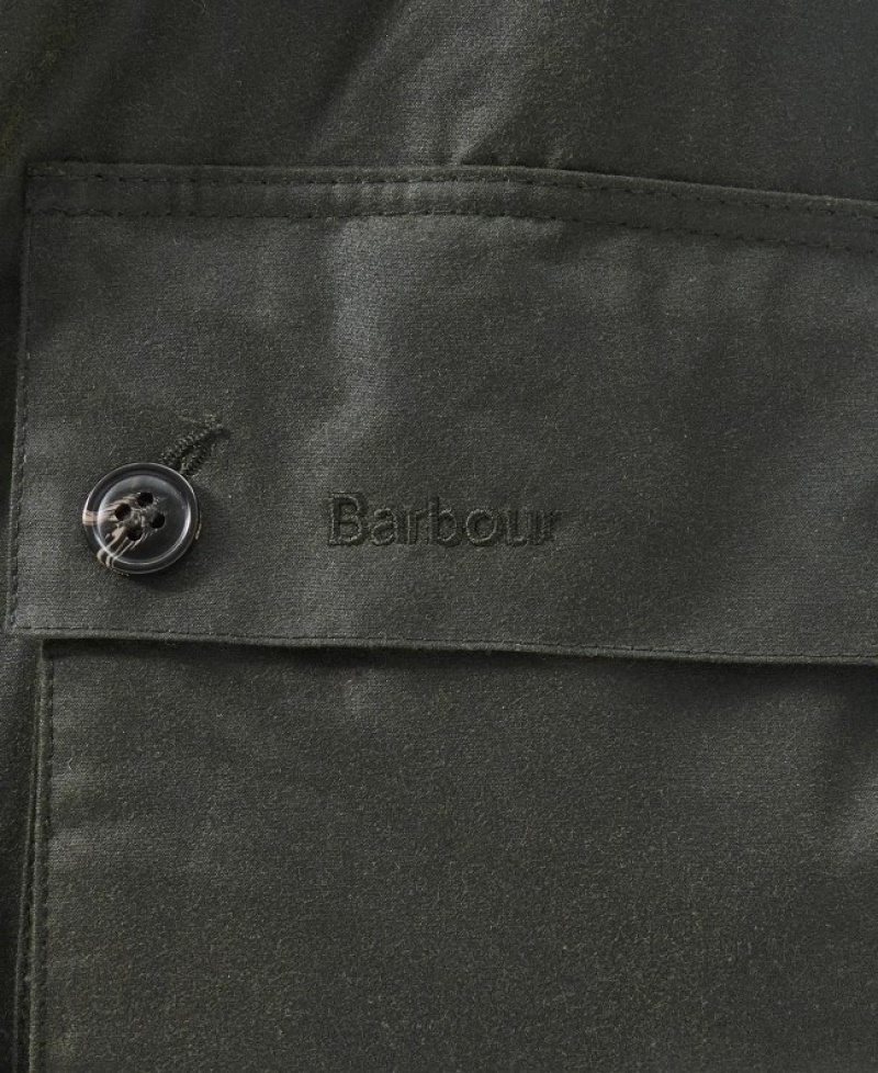 Chaqueta Encerada Barbour Harton Hombre Verdes Mexico | E2G18987