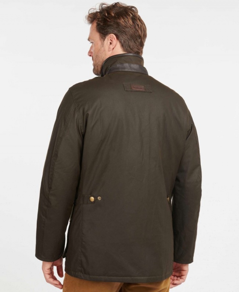 Chaqueta Encerada Barbour Hereford Hombre Verdes Mexico | B4W69853