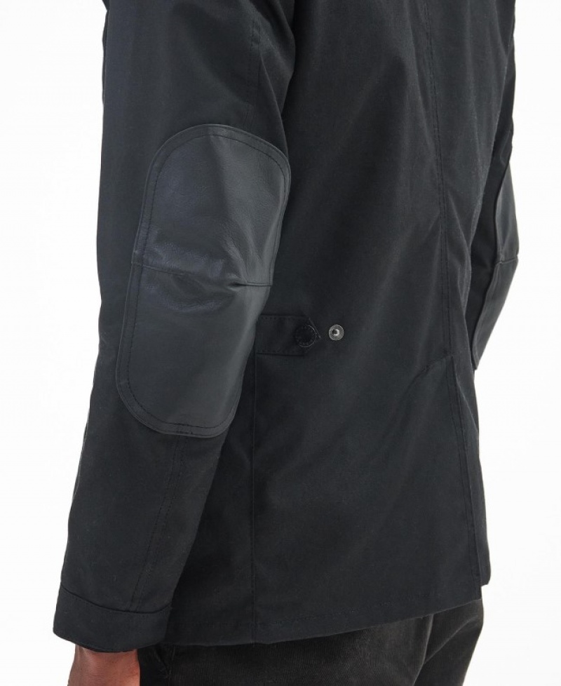 Chaqueta Encerada Barbour Ogston Hombre Negros Mexico | S8U48193