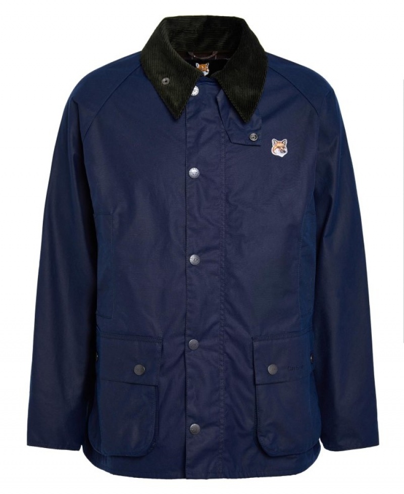 Chaqueta Encerada Barbour x Maison Kitsuné Beaufort Hombre Azules Mexico | U7E02718