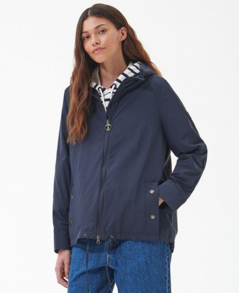 Chaqueta Impermeable Barbour Geranium Showerproof Mujer Azul Marino Mexico | H5B46306