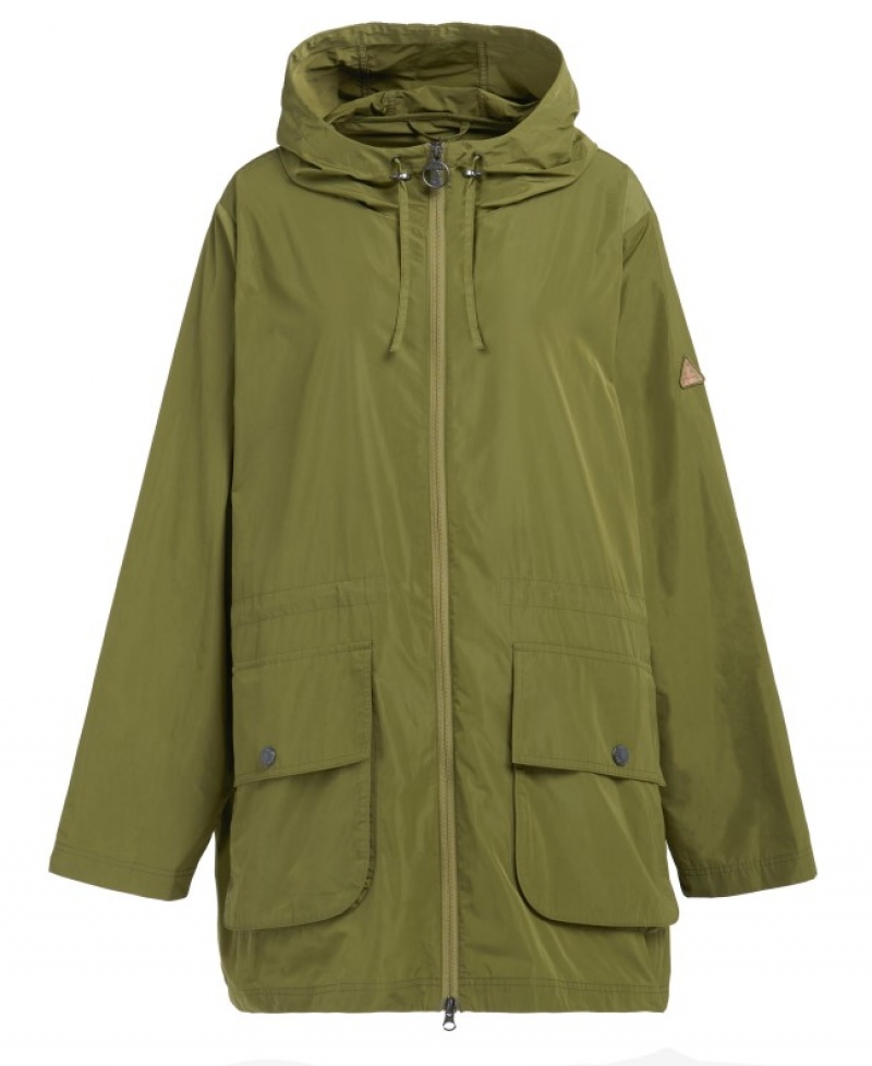 Chaqueta Impermeable Barbour Plus Maara Showerproof Mujer Verdes Mexico | I1H84044