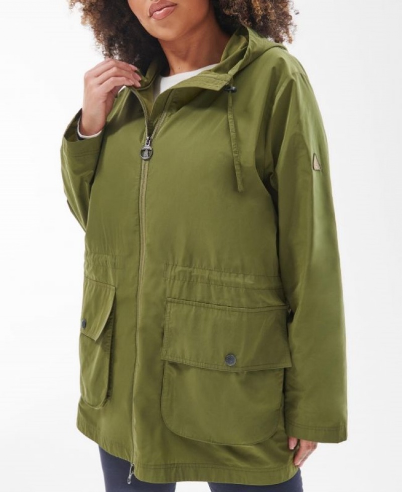 Chaqueta Impermeable Barbour Plus Maara Showerproof Mujer Verdes Mexico | I1H84044