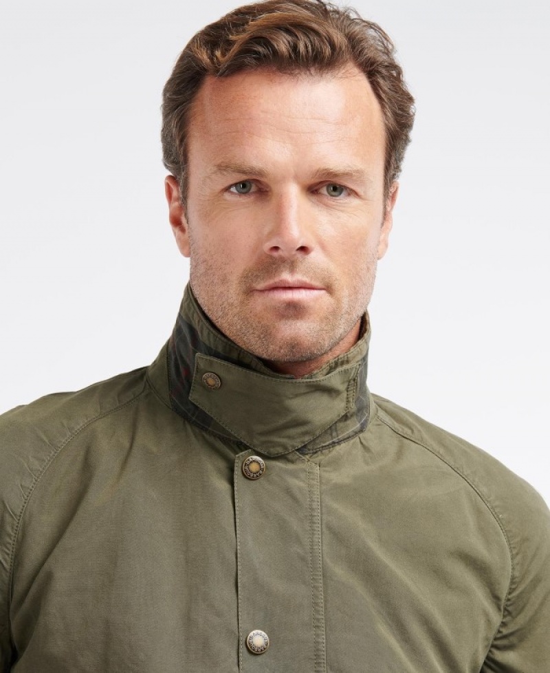 Chaquetas Casuales Barbour Ashby Hombre Verde Oliva Mexico | B3I72260