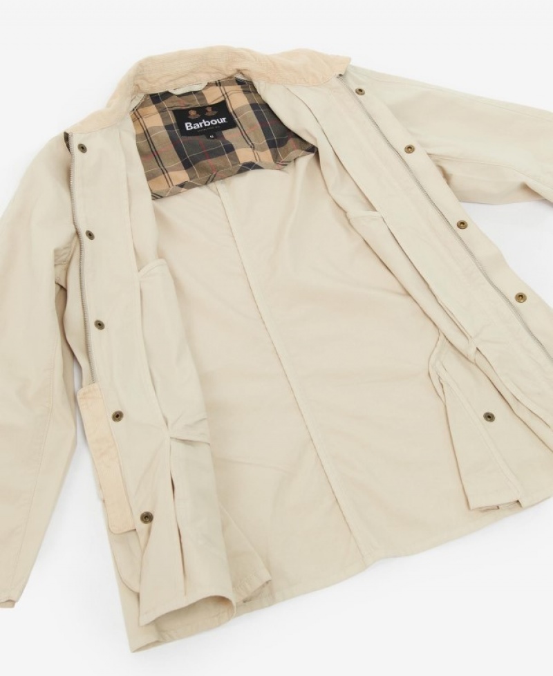 Chaquetas Casuales Barbour Ashby Hombre Creme Mexico | T5J02237