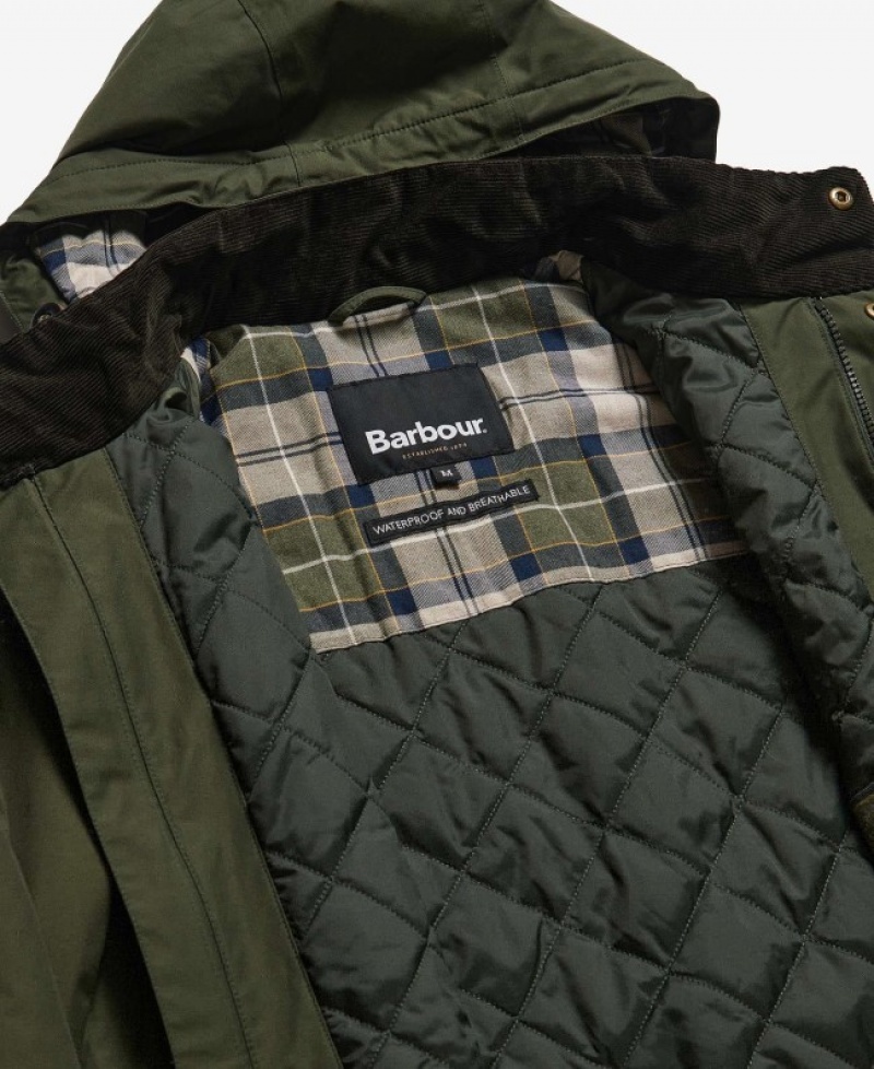 Chaquetas Casuales Barbour Chelsea Mac Hombre Verdes Mexico | Z6S19490