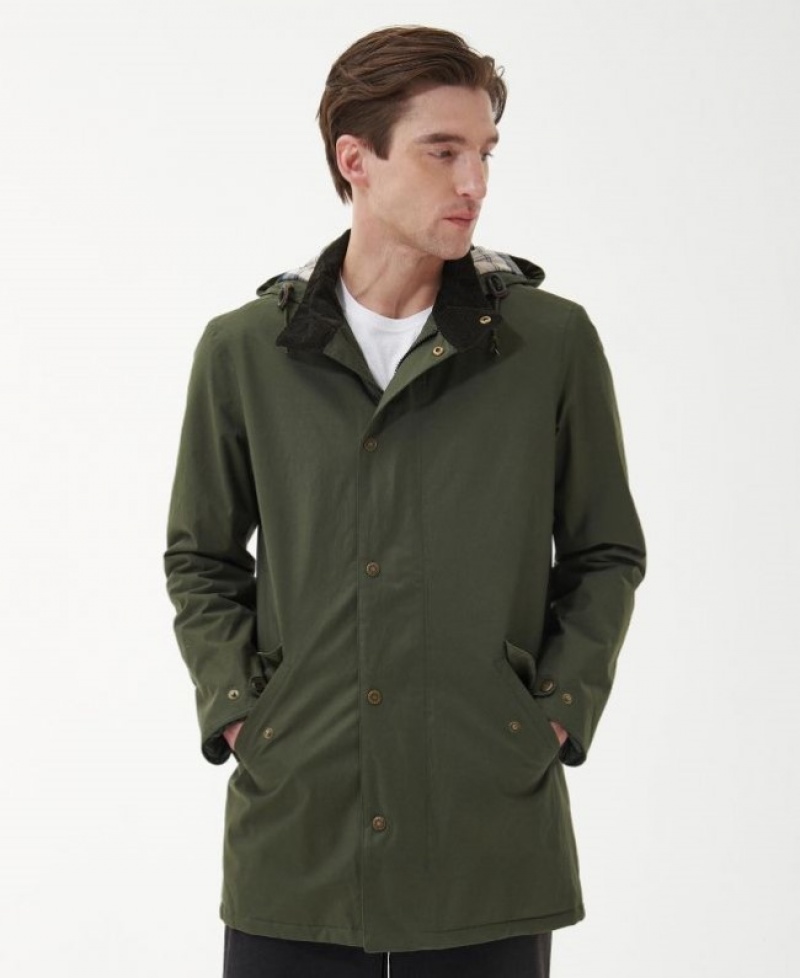 Chaquetas Casuales Barbour Chelsea Mac Hombre Verdes Mexico | Z6S19490