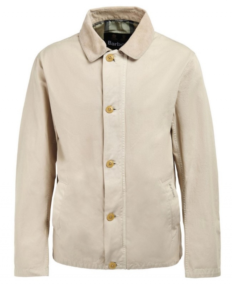 Chaquetas Casuales Barbour Crimdon Hombre Creme Mexico | C4X03077