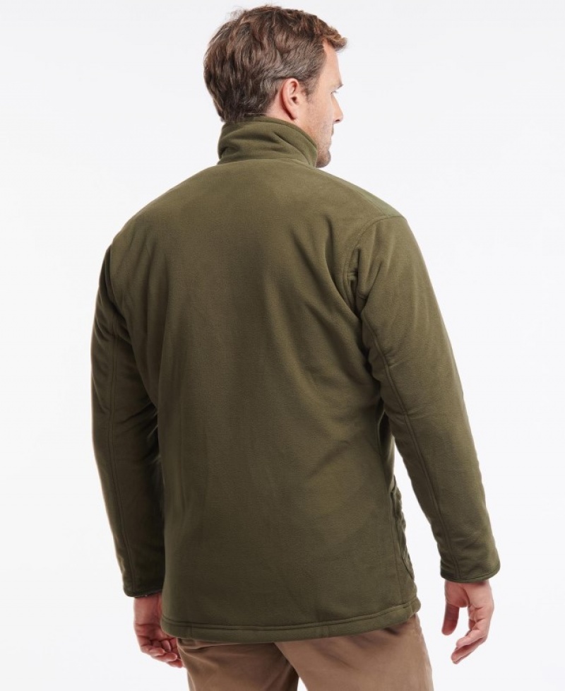 Chaquetas Casuales Barbour Dunmoor Fleece Hombre Verde Oliva Mexico | G8L08306