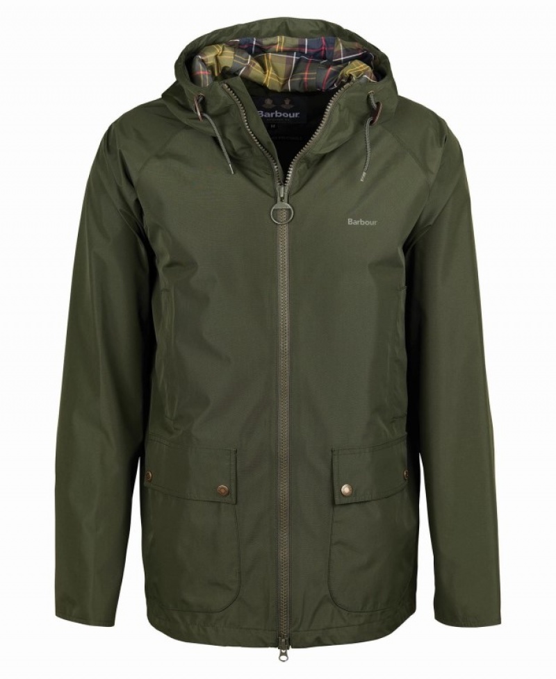 Chaquetas Casuales Barbour Encapuchado Domus Hombre Verdes Mexico | K4W31221