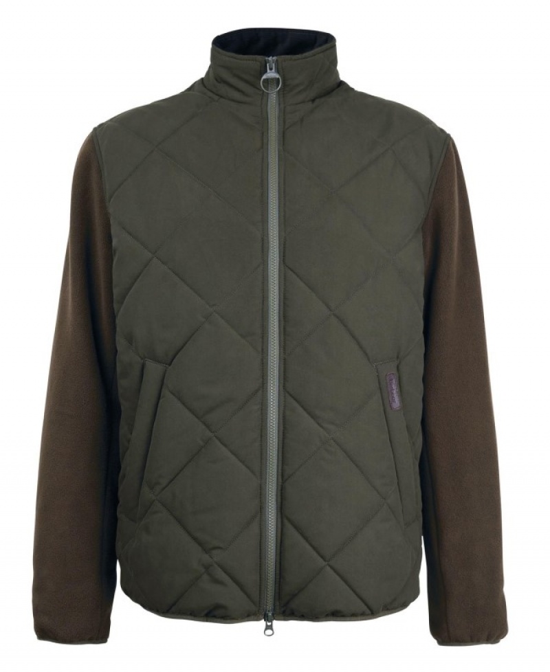 Chaquetas Casuales Barbour Híbrido Fleece Hombre Verdes Mexico | Z3Z45530