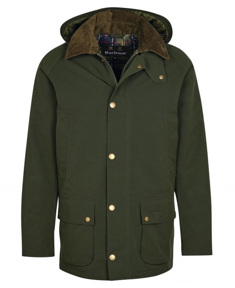 Chaquetas Casuales Barbour Invierno Ashby Hombre Verdes Mexico | A2W94281