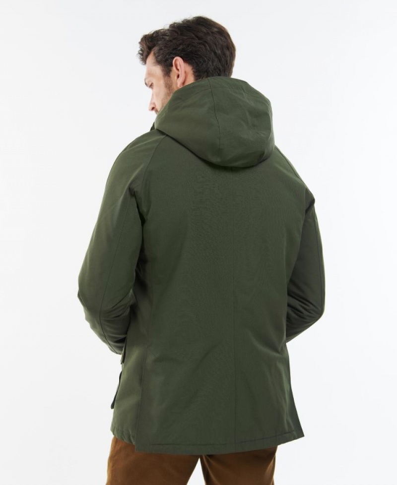 Chaquetas Casuales Barbour Invierno Ashby Hombre Verdes Mexico | A2W94281