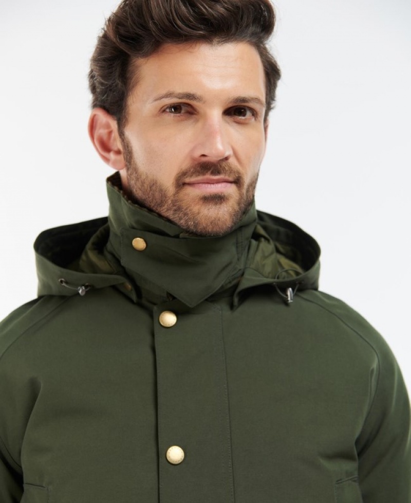 Chaquetas Casuales Barbour Invierno Ashby Hombre Verdes Mexico | A2W94281