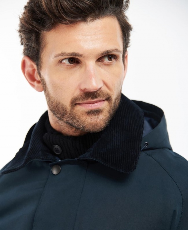 Chaquetas Casuales Barbour Invierno Ashby Hombre Azul Marino Mexico | O5P10033