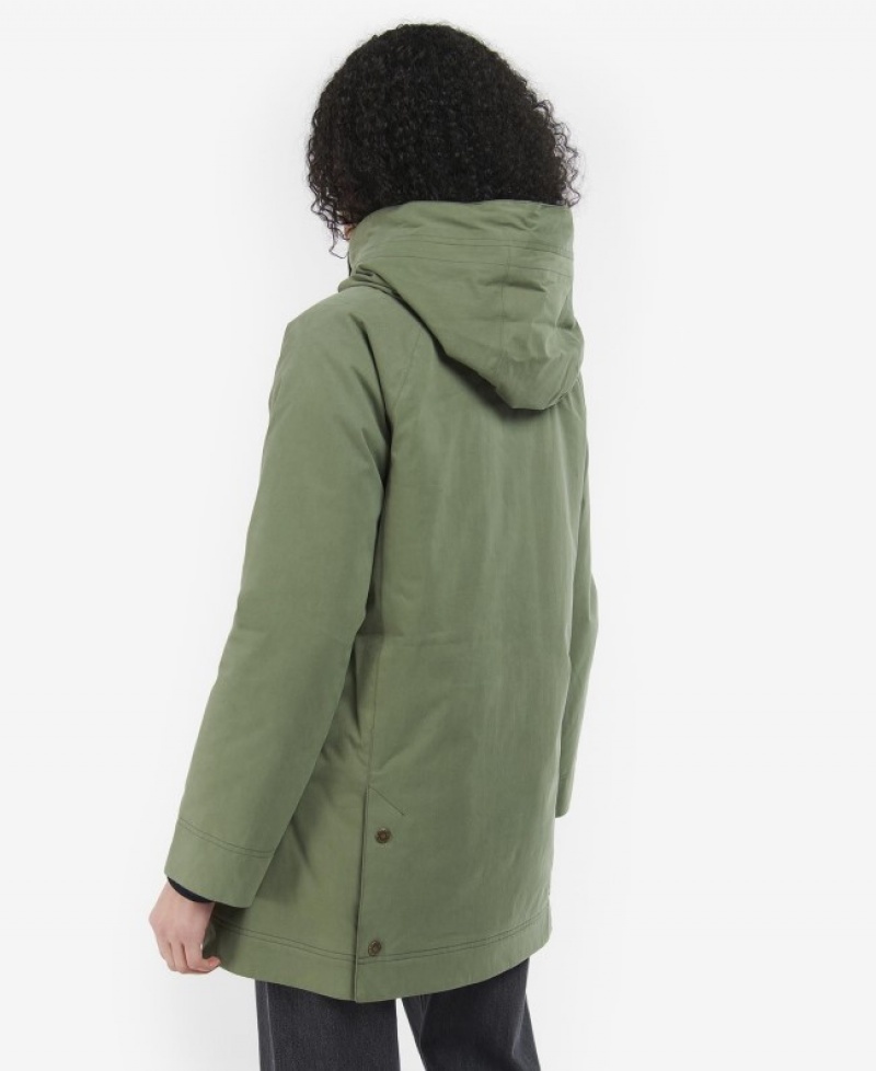 Chaquetas Casuales Barbour Invierno Beadnell Mujer Verdes Mexico | E5O50187