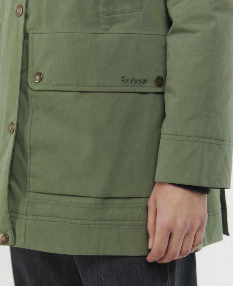 Chaquetas Casuales Barbour Invierno Beadnell Mujer Verdes Mexico | E5O50187