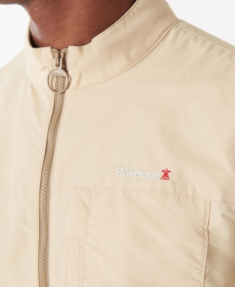 Chaquetas Casuales Barbour Tarbley Hombre Creme Mexico | K3W68732