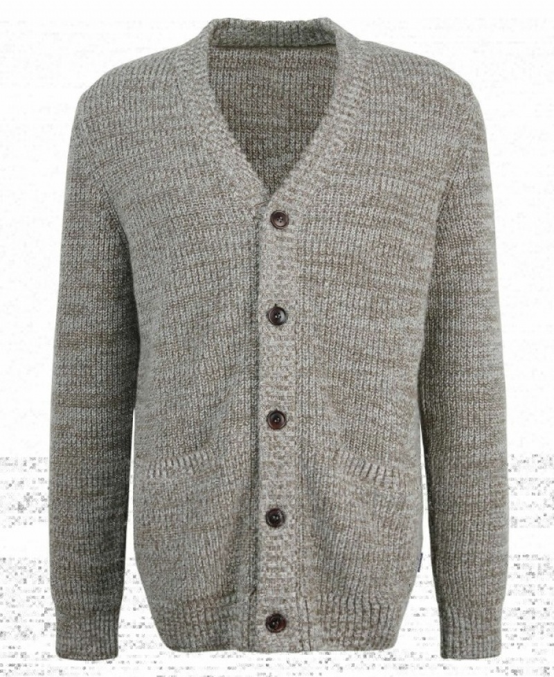 Cárdigan Barbour Sid De Punto Hombre Beige Mexico | M9L19622