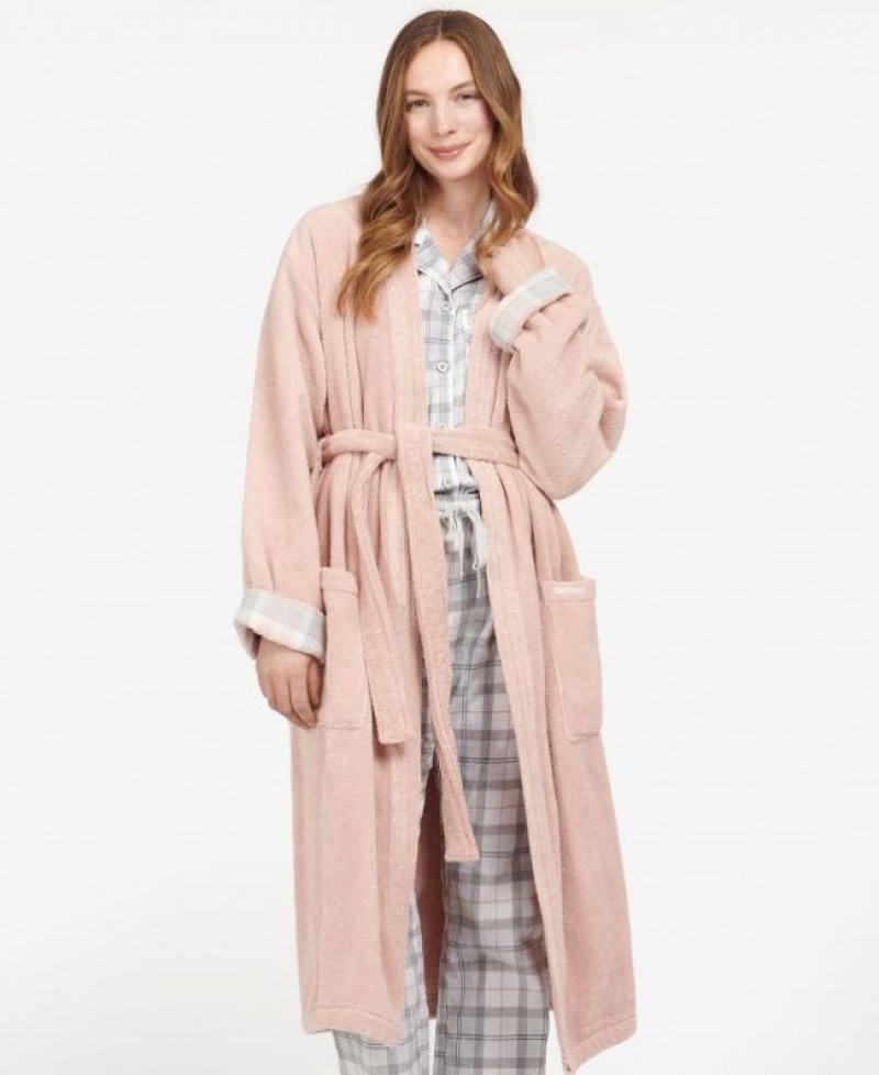 Dressing Gown Barbour Ada Mujer Rosas Claro Mexico | K5E60035