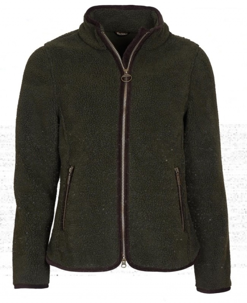 Fleece Barbour Lavenham Mujer Verde Oliva Mexico | G6I66364