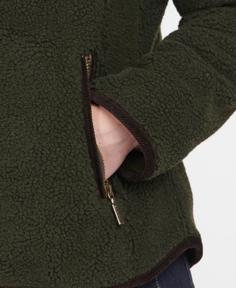 Fleece Barbour Lavenham Mujer Verde Oliva Mexico | G6I66364