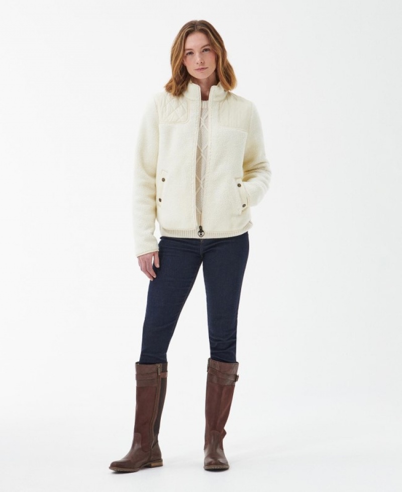 Fleece Barbour Rockling Mujer Blancos Mexico | U1F45870