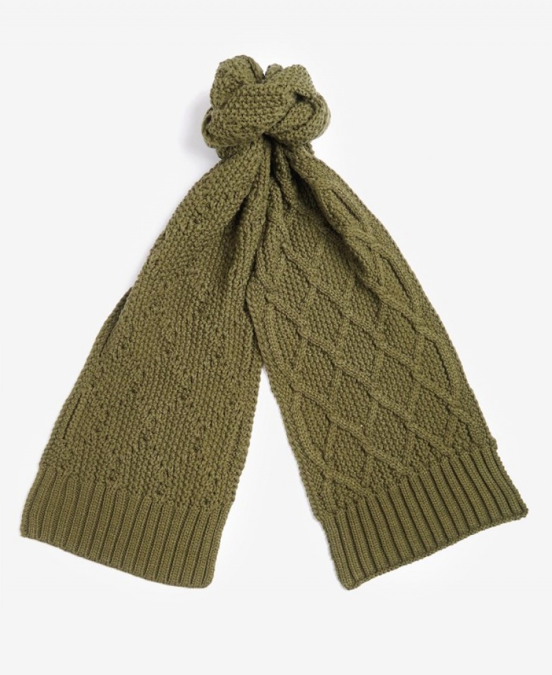 Gift Set Barbour Ridley Beanie & Scarf Mujer Verdes Mexico | U2Y72066