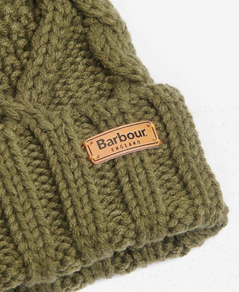 Gift Set Barbour Ridley Beanie & Scarf Mujer Verdes Mexico | U2Y72066