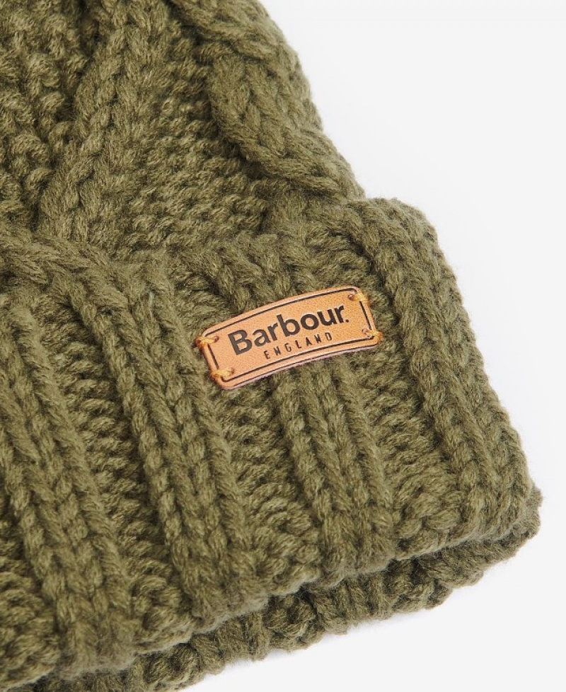 Gift Set Barbour Ridley Beanie & Scarf Mujer Verdes Mexico | D9H38040