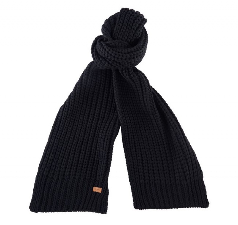 Gift Set Barbour Saltburn Beanie & Scarf Mujer Negros Mexico | Q6A82995